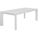 Merano 90 X 40 inch White Outdoor Dining Table